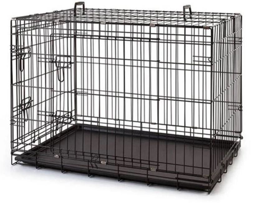 At Pet Metal Kedi Köpek Kafesi Siyah 107x71x78cm