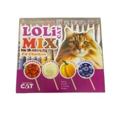 EuroCat LoliCat Karışık Lolipop Kedi Ödülü 1,5 Gr (15'li Paket) (4 Çeşit)