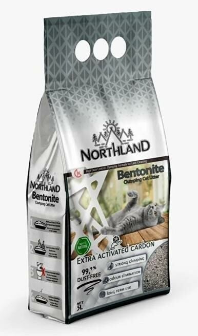 Northland Aktif Karbonlu İnce Taneli Kedi Kumu 10 Lt