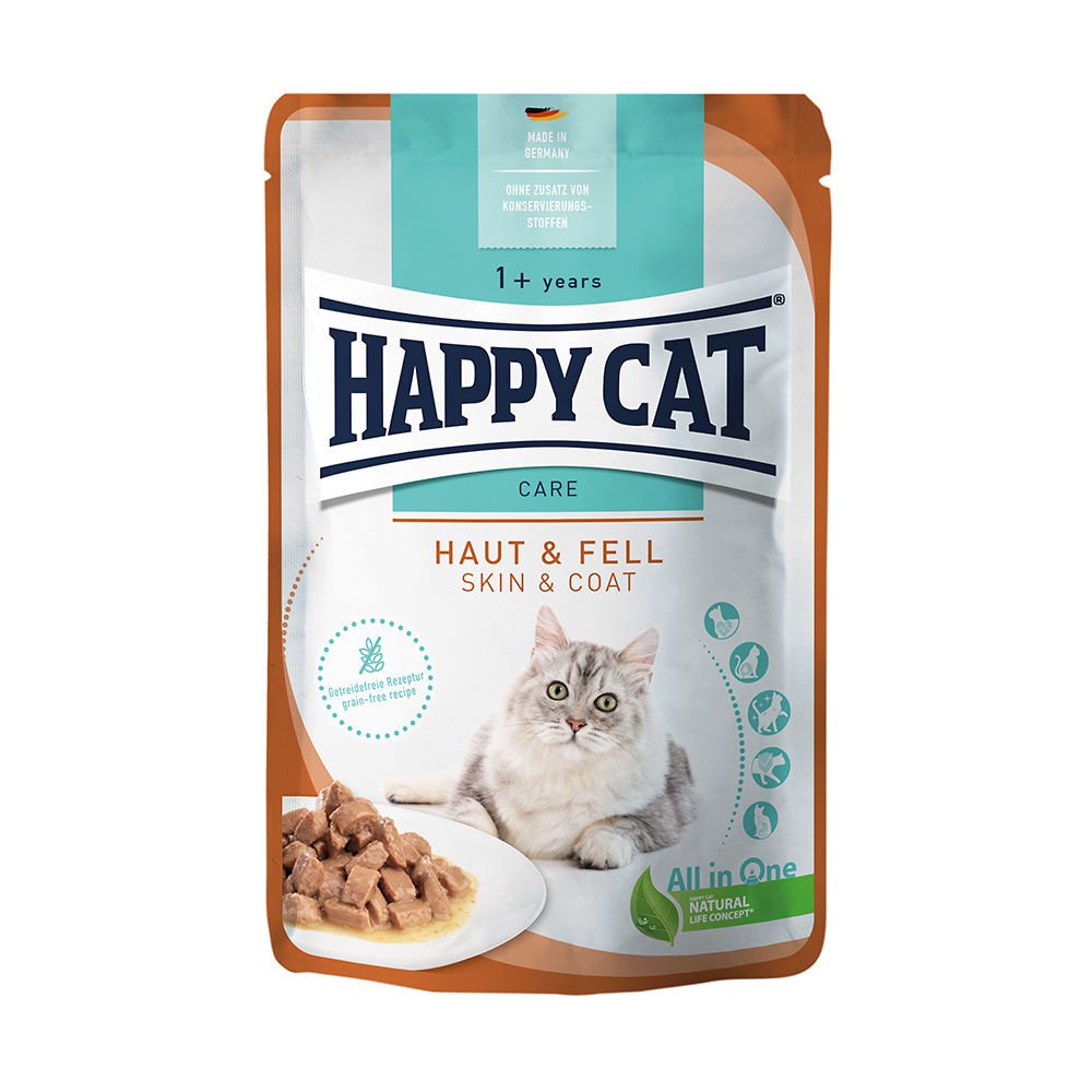 Happy Cat Deri ve Tüy Sagligi Destekleyici Tavuklu Yetiskin Kedi Konservesi 85 Gr
