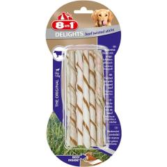 8in1 Delights Bones Biftekli Köpekler İçin Twested Sticks 10'lu