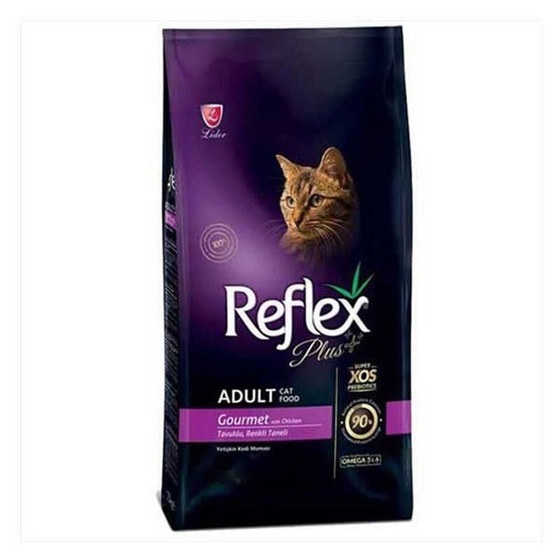 Reflex Plus Tavuklu Renkli Taneli Yetişkin Kedi Maması 1.5 Kg