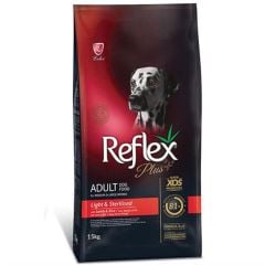 Reflex Plus Light Tüm Irklar için Kuzulu Kısırlaştırılmış Köpek Mamasi 15 Kg