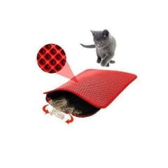 Petpretty Elekli Kedi Tuvaleti Paspası Kırmızı 50x60 Cm