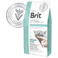 Brit Veterinary Diets Struvite Tahılsız Tavuk Bezelye Kedi Maması 2 Kg