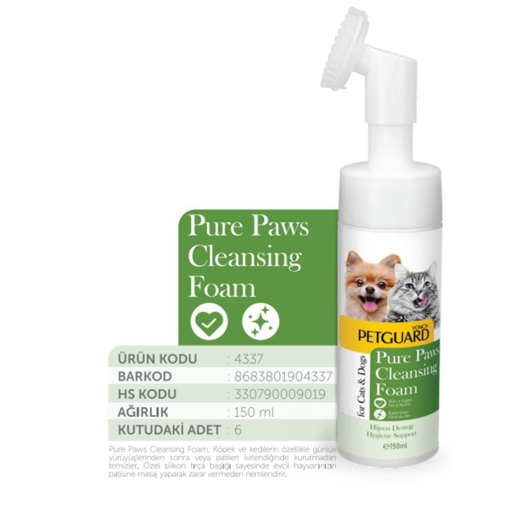Petguard Kedi ve Köpek Pati Temizleme Köpügü 150 Ml