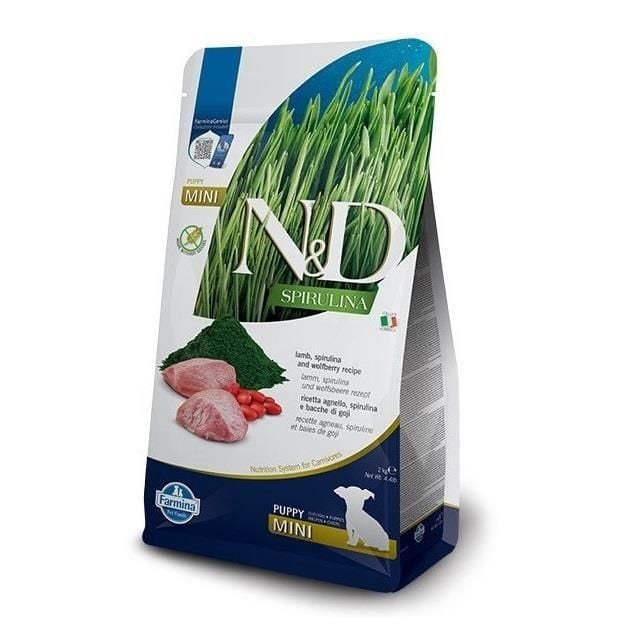 N&D Spirulina Kuzulu Küçük Irk Tahılsız Yavru Köpek Maması 2kg