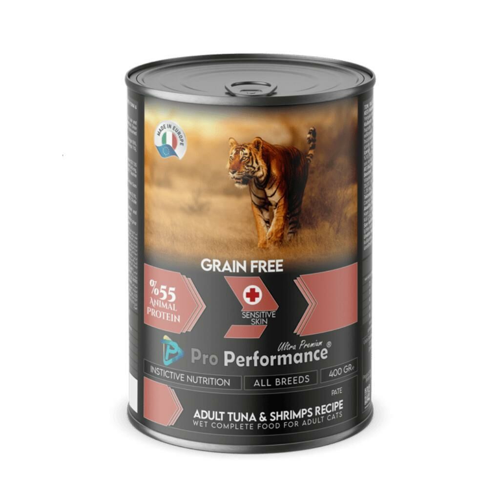 Pro Performance Ton Balikli ve Karidesli Yetişkin Kedi Konservesi 400 Gr