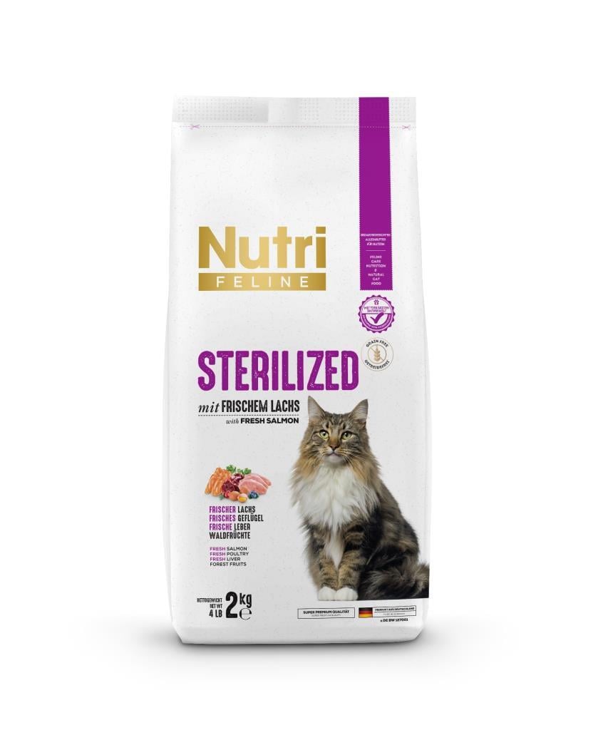 Nutri Feline Sterilized Kısır Somonlu Yetişkin Kedi Maması 2 Kg