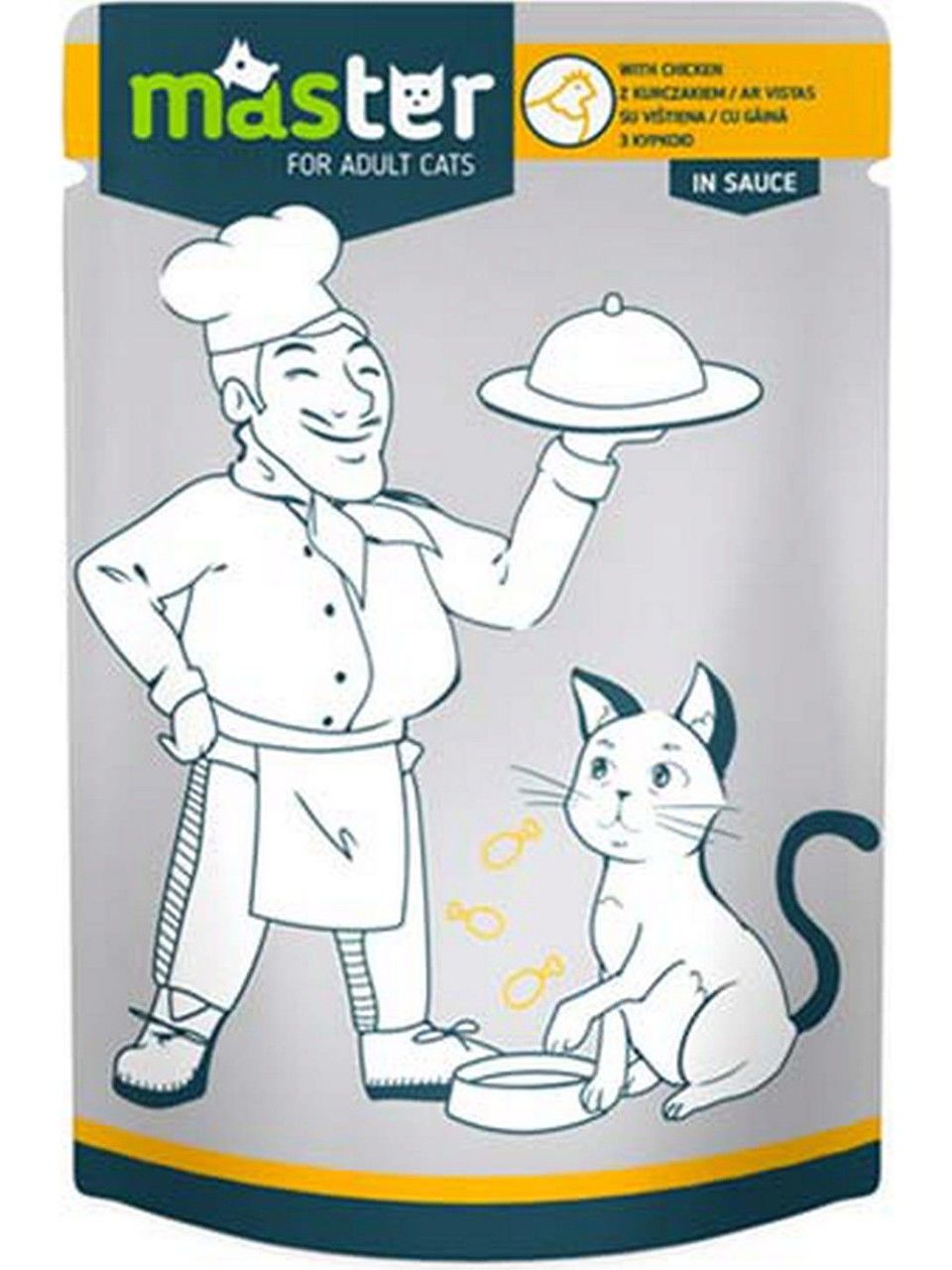 Master Pouch Tavuk Etli Yetişkin Kedi Konservesi 80gr