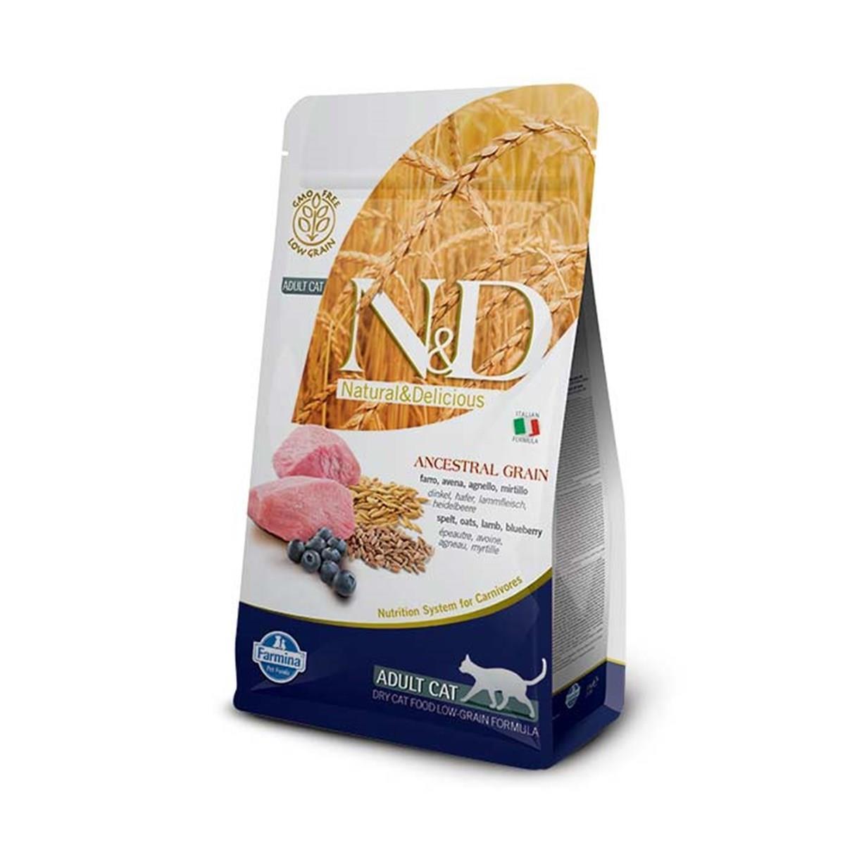 Nd Az Tahıllı Kuzulu Yetişkin Kedi Maması 10 Kg