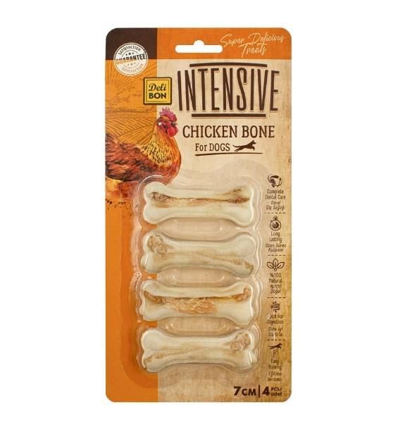 Delibon Intensive Köpekler için Tavuklu Kemik Ödülü 7cm 4 Adet