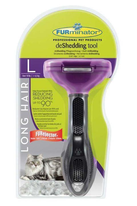 Furminator Long Hair Uzun Tüylü Kediler İçin Tüy Tarağı Large
