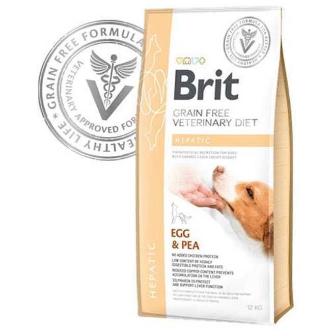 Brit Veterinary Diet Hepatic Karaciğer Yetmezliği olan Köpekler için Tahılsız Köpek Maması 2 Kg
