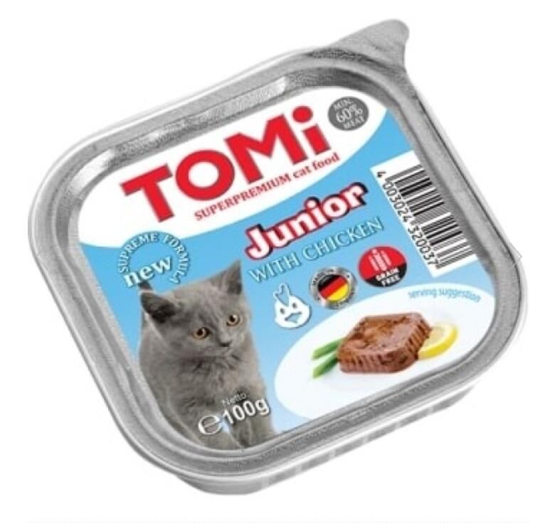 Tomi Pate Kümes Hayvanlı Yetişkin Kedi Konservesi 100gr