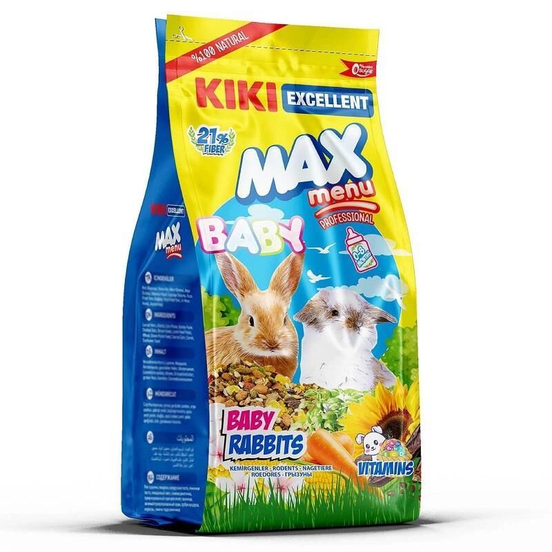 Kiki Excellent Kemirgen Max Menu Yavru Tavşan Yemi 500 Gr