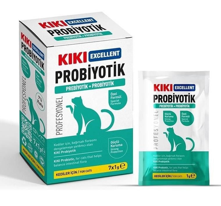 KIKI Excellent Kedi Probiyotik + Prebiyotik Saşe 1 gr 7'li