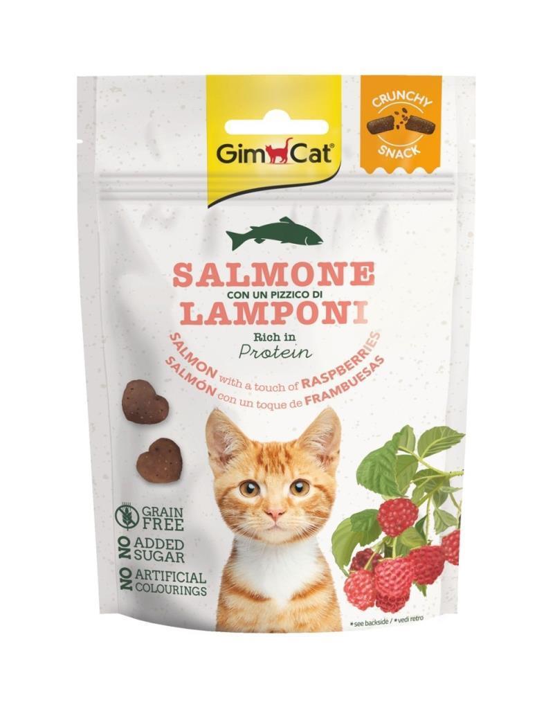Gimcat Crunchy Snacks Somon ve Ahududulu Kedi Ödülü 50 gr
