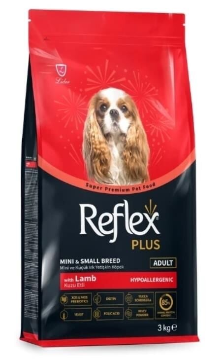 Reflex Plus Hipoalerjenik Kuzulu Küçük Irk Yetişkin Köpek Maması 3kg