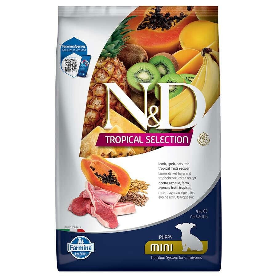 ND Tropical Selection Kuzulu Yavru Mini Irk Köpek Maması 5 Kg