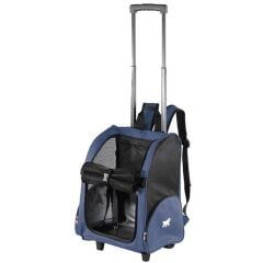 Ferplast Trolley Tekerlekli Sırt Taşıma Çantası Mavi