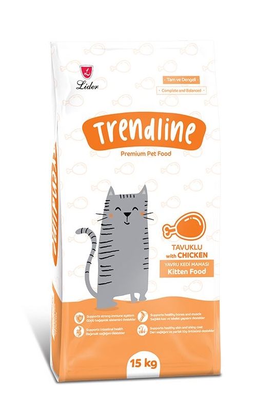 Trendline Kitten Tavuklu Yavru Kedi Maması 15 Kg