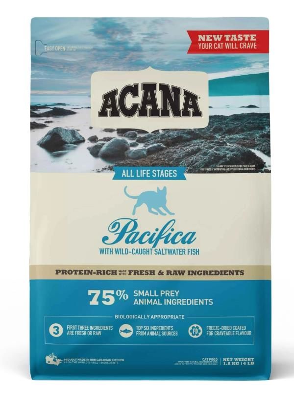 Acana Pacifica Balıklı Tahılsız Kedi Maması 1,8 Kg