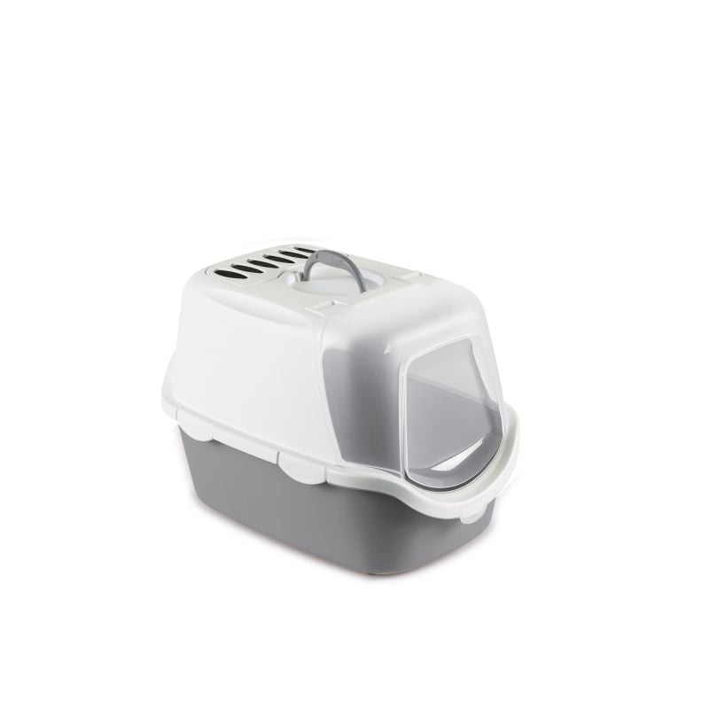 Stefan Plast Cathy Easy Clean Kapali Kedi Tuvalet Gri 56x40x40 Cm