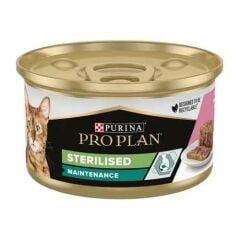 Proplan Sterilised Ton ve Somonlu Kısırlaştırılmış Kedi Konservesi 85 Gr