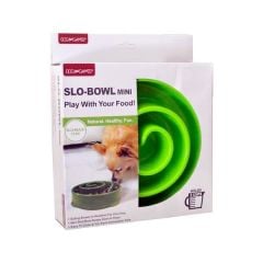 Dog Games Köpekler için Yavaş Beslenme Sağlayan Plastik Mama Kabı 16 Cm (Yeşil)