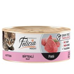 Felicia Tahılsız Biftekli Kıyılmış Yavru Kedi Konservesi 85 Gr