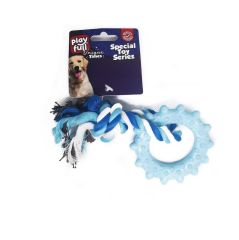 Playfull Halka Şeklinde İpli Köpek Diş Kaşıma Oyuncağı 18 Cm