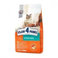 Club4Paws Tavuklu Kısırlaştırılmış Kedi Maması 2 Kg