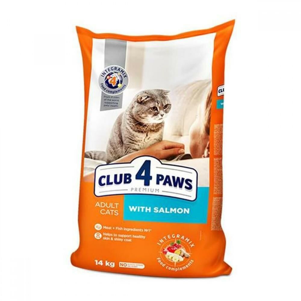 Club4Paws Somonlu Yetişkin Kedi Maması 14 Kg