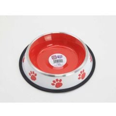 Playfull Renkli Desenli Çelik Mama ve Su Kabı 32 Oz