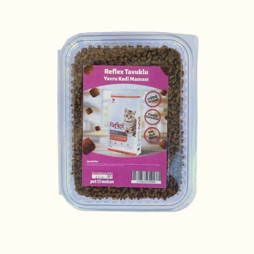 Reflex Tavuklu Yavru Kedi Maması 1 Kg (AÇIK PAKET)