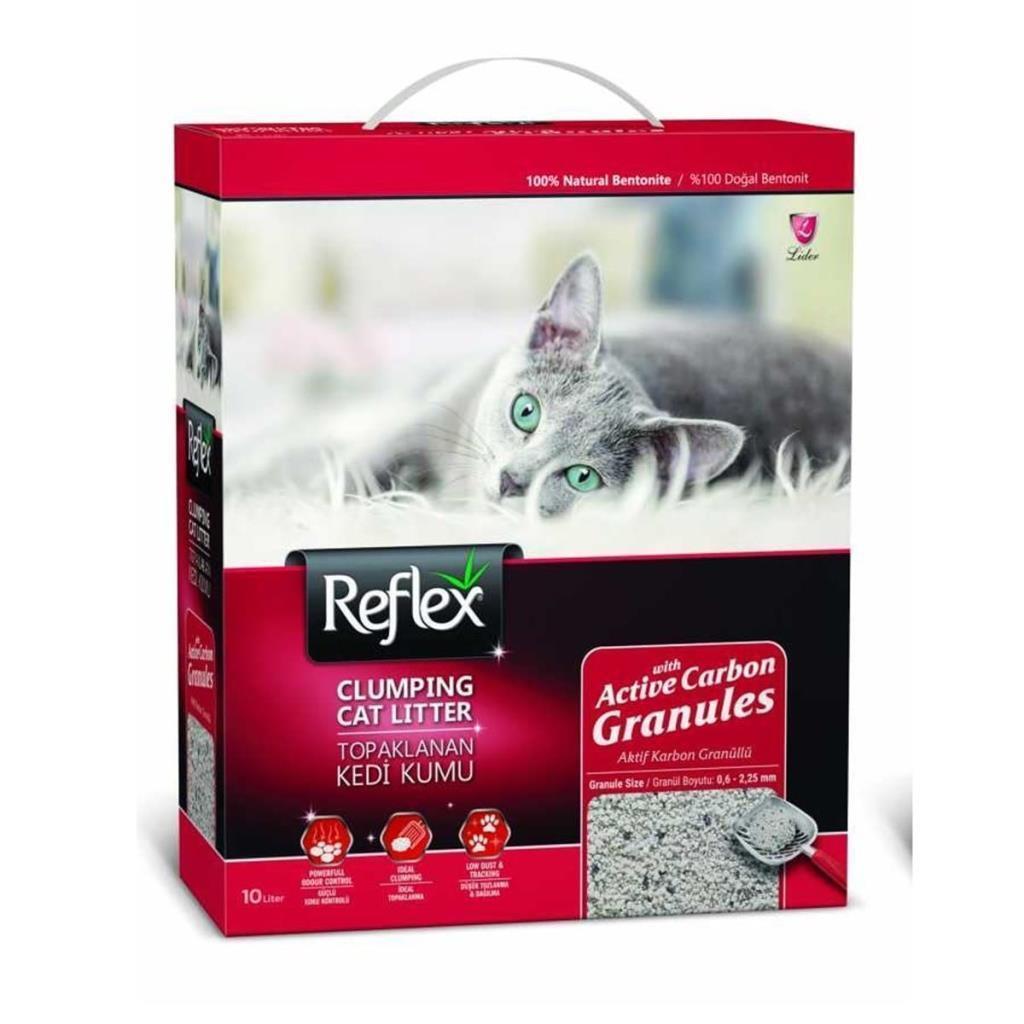 Reflex Granül Aktif Karbonlu Süper Hızlı Topaklanan Kedi Kumu 10lt