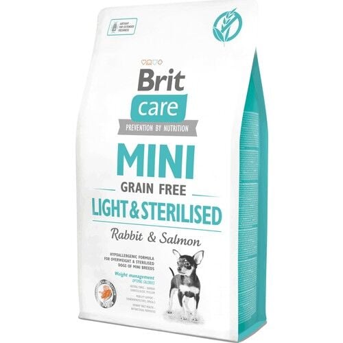 Brit Care Mini Light Kısırlaştırılmış Küçük Irk Tavşanlı Köpek Maması 2 Kg