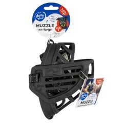 Duvo Kauçuk Köpek Ağızlığı Siyah XX Large