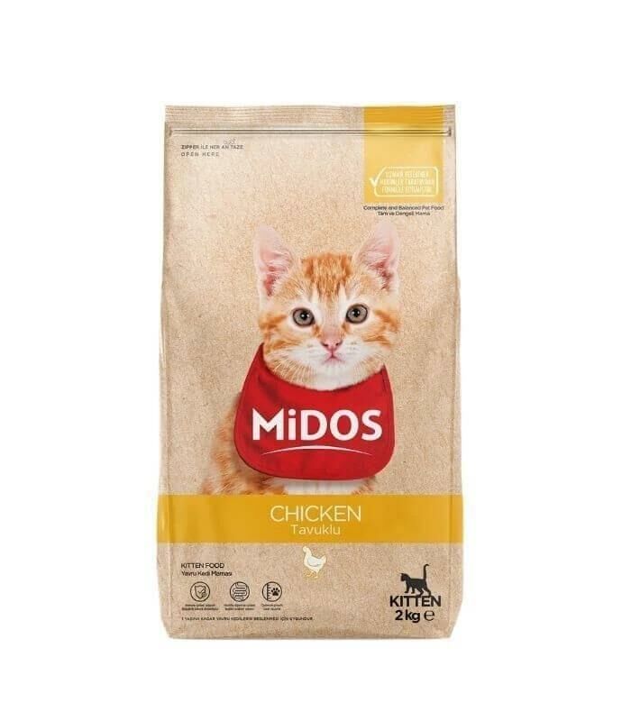 Midos Tavuklu Yavru Kedi Maması 2 KG