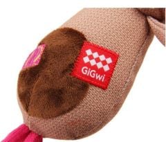 Gigwi Plush Friendz Öten Köpek Diş Kaşıyıcılı Köpek Oyuncağı