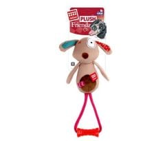 Gigwi Plush Friendz Öten Köpek Diş Kaşıyıcılı Köpek Oyuncağı
