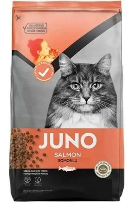 Juno Balıklı Ve Pirinçli Kısırlaştırılmış Kedi Maması 15 KG