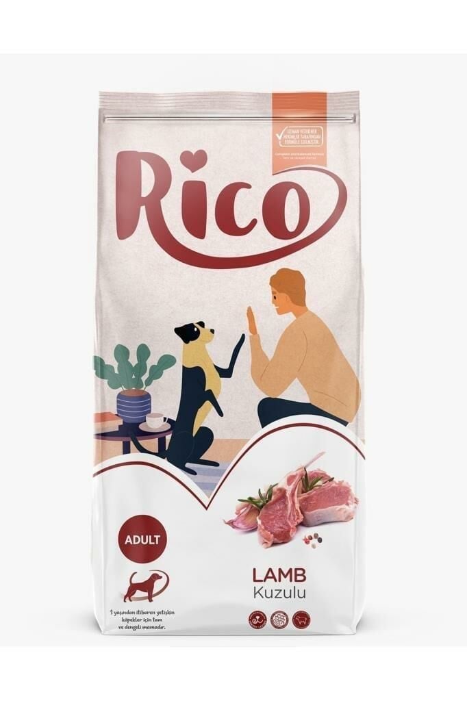 Rico Kuzu Etli Yetişkin Köpek Maması 15 KG