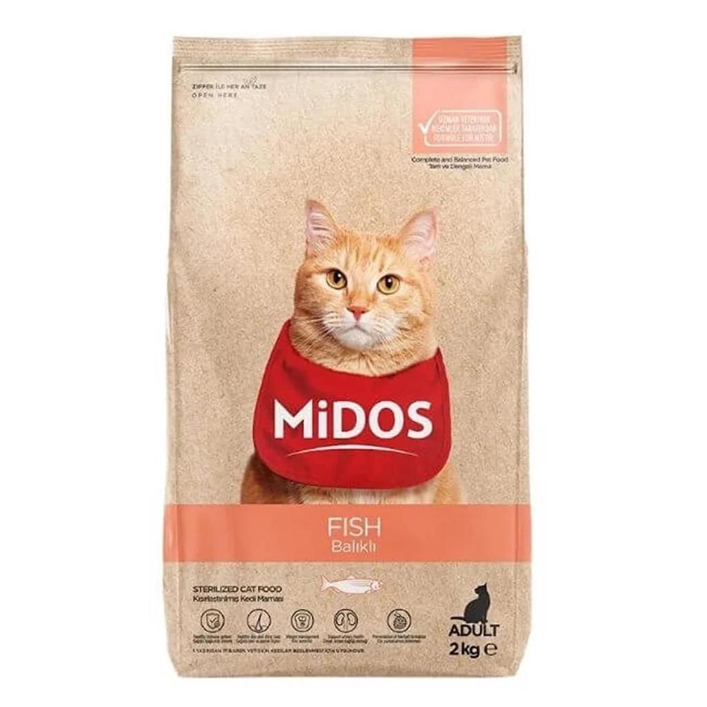 Midos Balıklı Ve Pirinçli Kısırlaştırılmış Yetişkin Kedi Maması 15 Kg