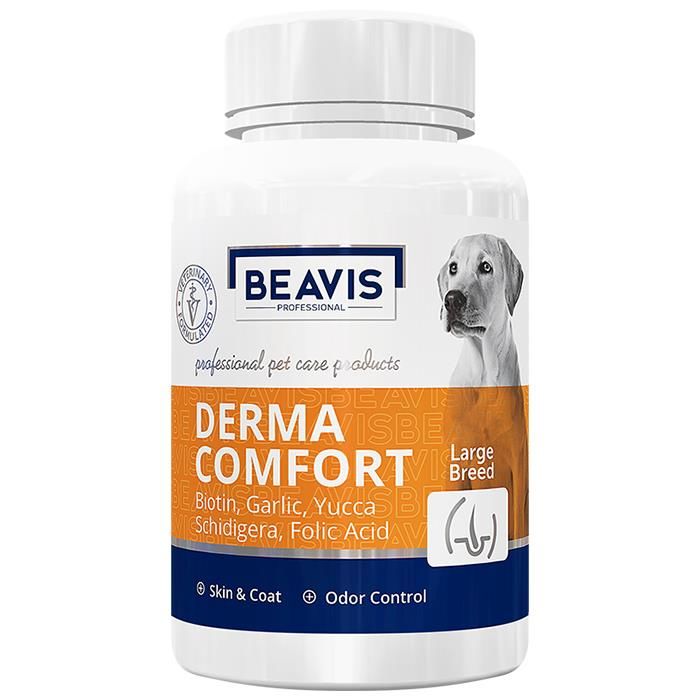 Beavis Büyük Irk Köpekler için Yucca - Biotin ve Probiyotik Katkılı Sarımsaklı Bira Mayası Destekli Tablet 75 gr 50 Tablet