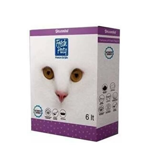Fresh Paty Unscented Kokusuz Aktif Carbon Kedi Kumu 6 lt