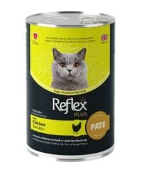 Reflex Plust Pate İçinde Et Parçacıklı Tavuklu Kısırlaştırılmış Kedi Konservesi 395 G