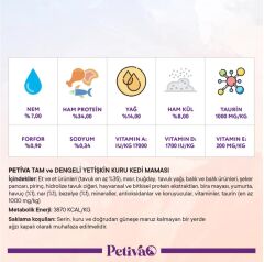 Petiva Yetişkin Kediler için Tavuk Etli Kuru Kedi Maması 1,5 Kg