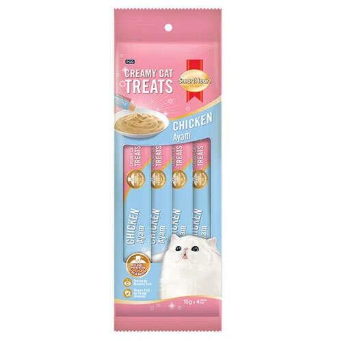 SmartHeart Krema Tavuklu Kedi Ödülü 4x15 Gr